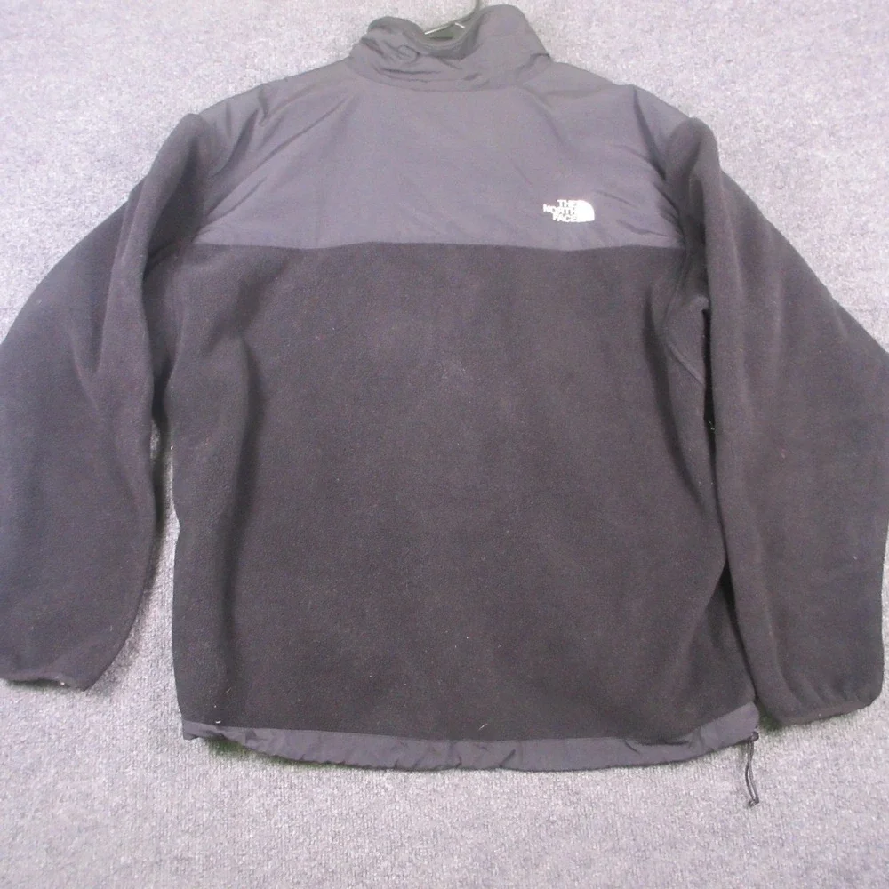 Vintage The North Face Jacket Mens Large Black Fleece Full Zip Made USA‎ 90s